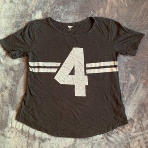Vintage-Style Old Navy "4" Graphic Women's T-Shirt - Size Medium.
